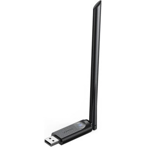ADAPTOR RETEA Ugreen, "CM496" AC650 extern wireless 2.4 GHz | 5 GHz, USB 2.0, 650 Mbps, antena externa, "90339" (timbru verde 0.18 lei) - 6957303893393
