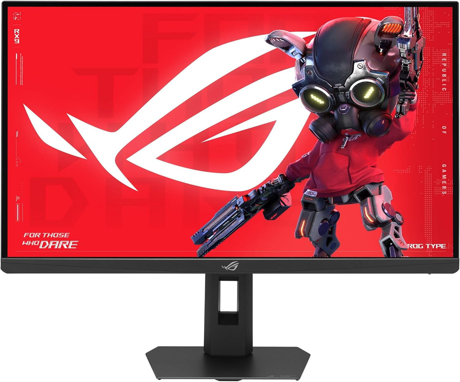 Monitor Asus ROG Strix XG27JCG, 27", Fast IPS, 5K, 5120x2880, HDMI, DisplayPort, USB Type-C 15W, Dual mode 180Hz / 330Hz, 0.3ms, Negru, 90LM0CE0-B01371 "XG27JCG" (timbru verde 7 lei)