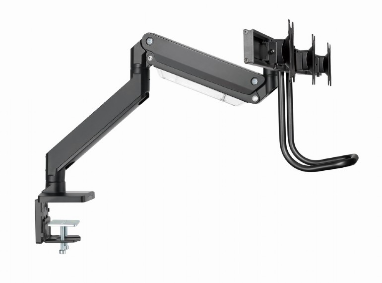 SUPORT de birou Gembird, pt 3 TV/monitor plat, diag. max 27 inch, rotatie, inclinare, pivotare, orizontal, vertical, max 3x6 kg, gas-springs, "MA-DA3-03"