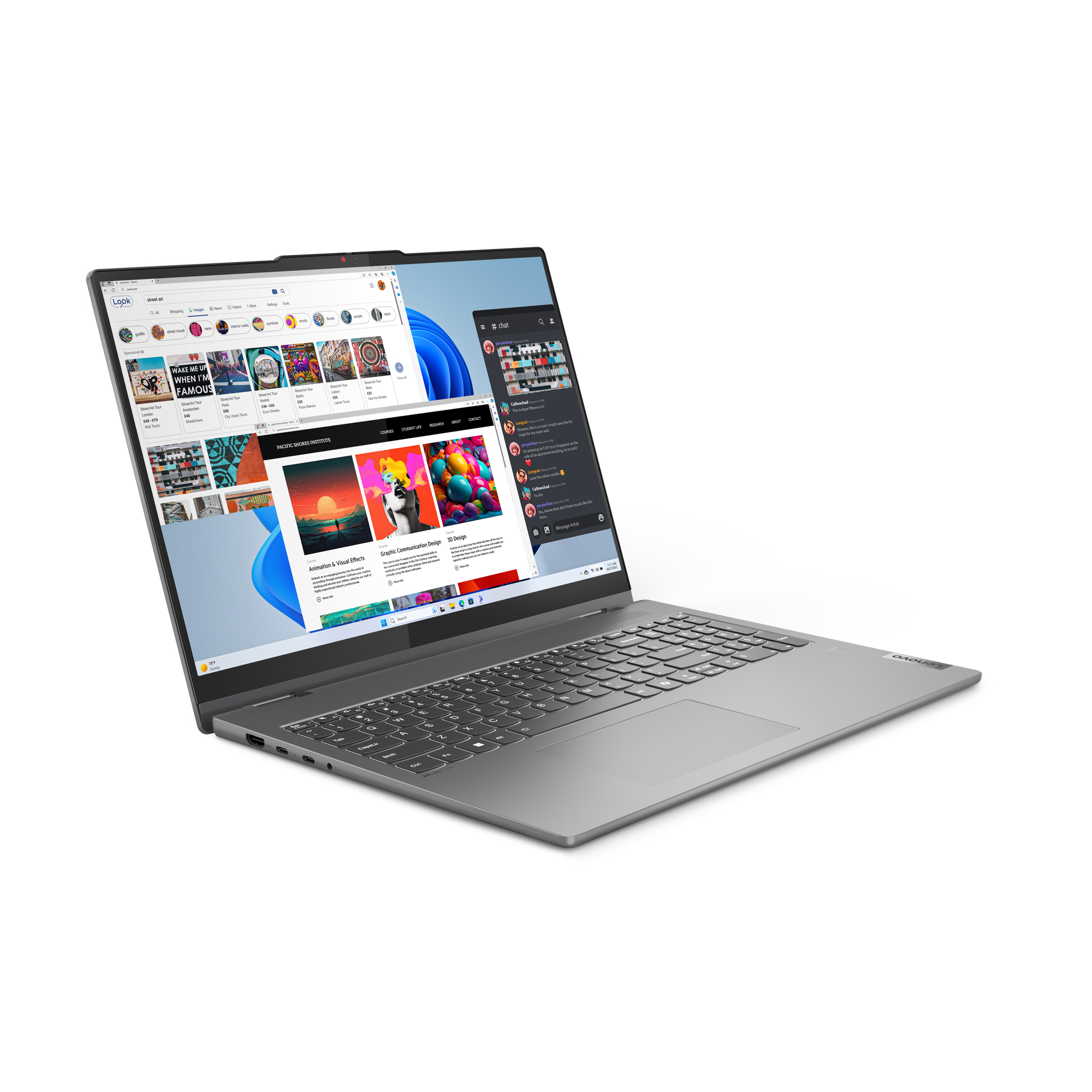 IP 5 2-in-1 16T CORE7 150U 16 1 UMA W11H"83DU001GRM" - imagine 4