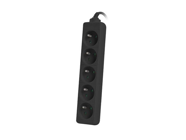 Prelungitor Lanberg 5 prize negru "PS0-05E-0300-BK" (timbru verde 0.18 lei)
