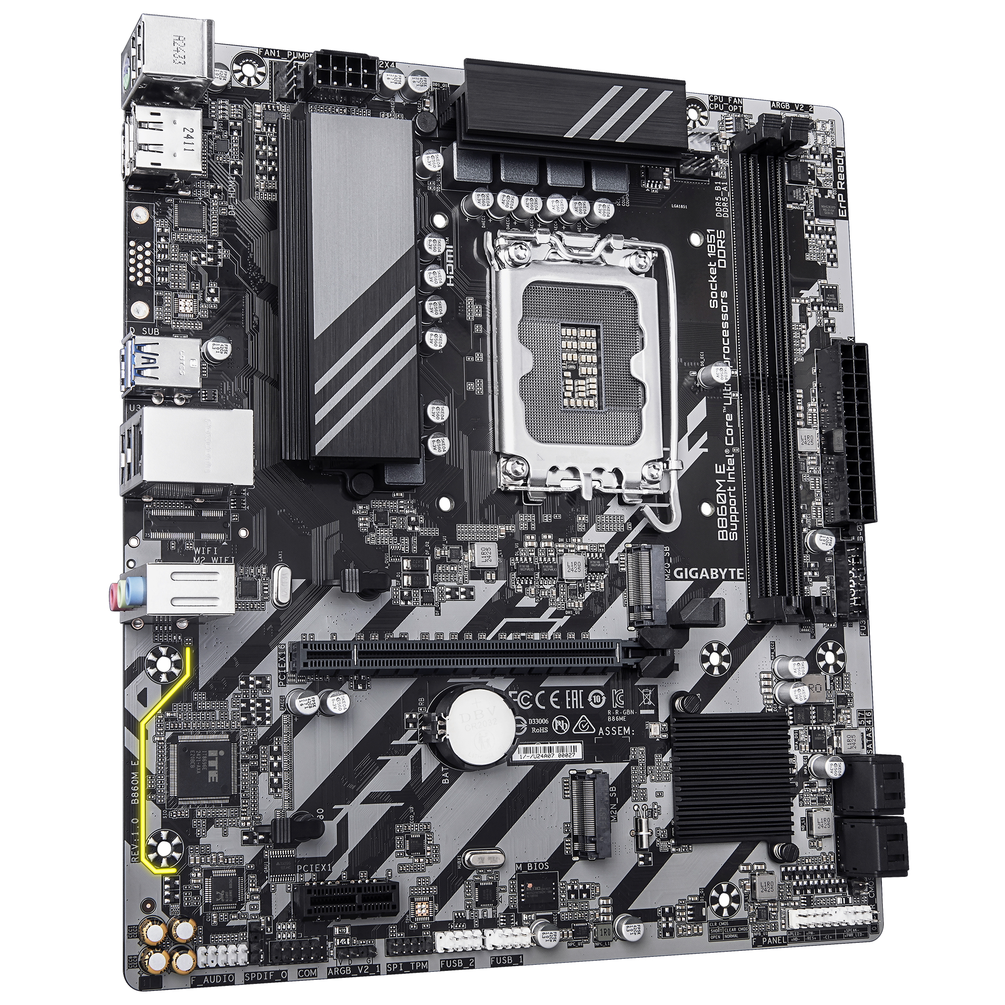 GIGABYTE B860M E motherboard"B860M E" - imagine 3