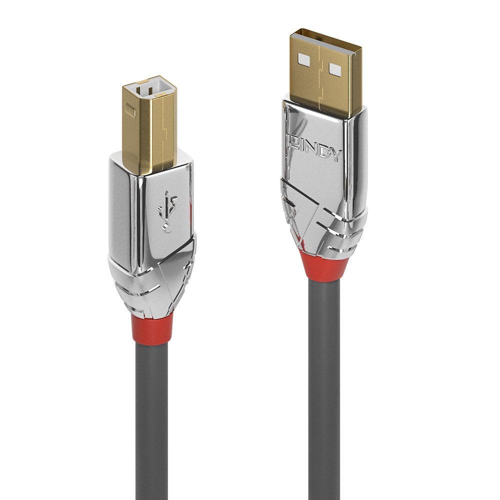 Cablu Lindy 5m USB 2.0 Type A to B Cromo, "LY-36644" (timbru verde 0.08 lei)