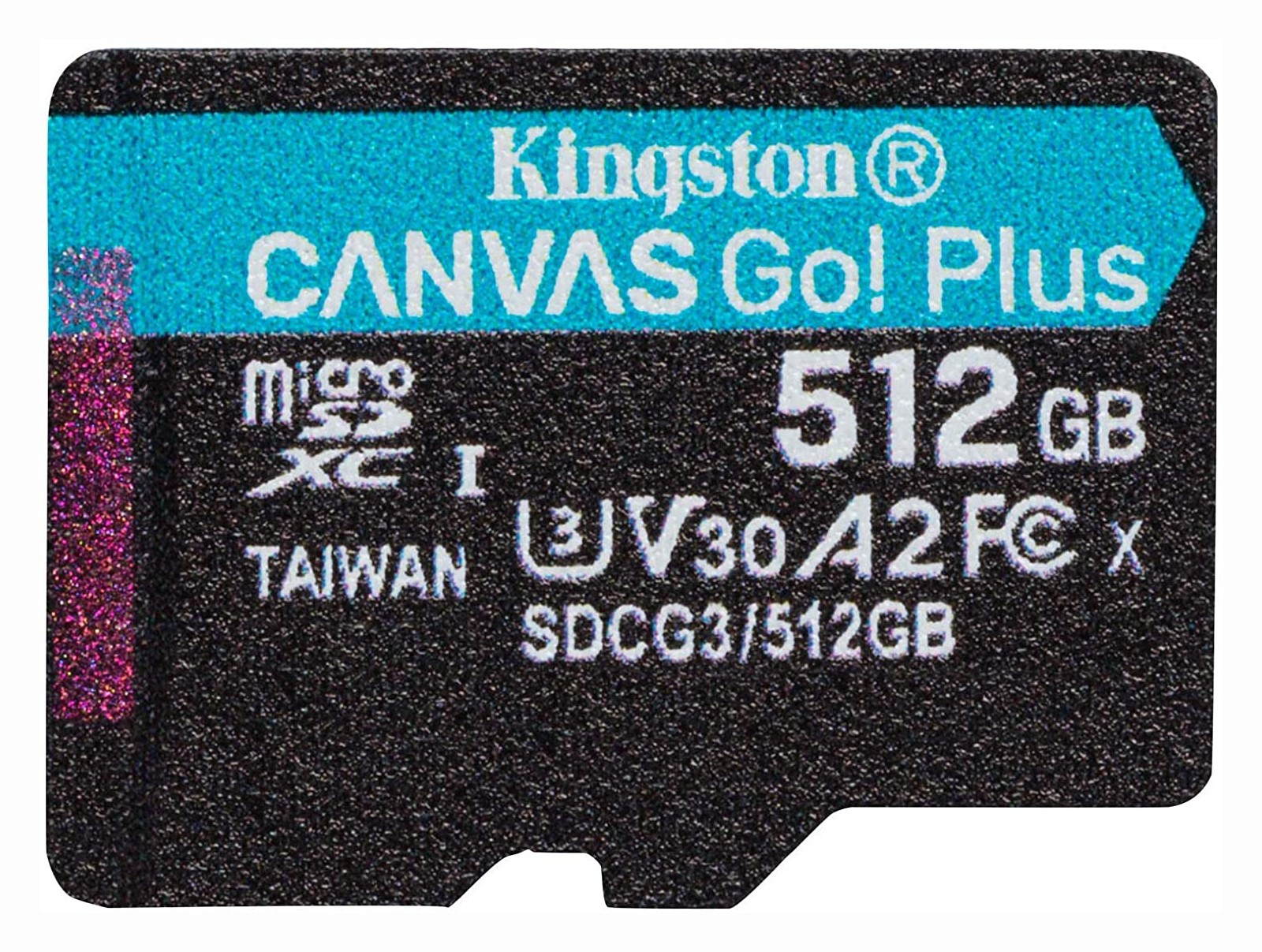 CARD MicroSD KINGSTON, 512 GB, MicroSD, clasa 10, standard UHS-I U3, "SDCG3/512GB" (timbru verde 0.03 lei)