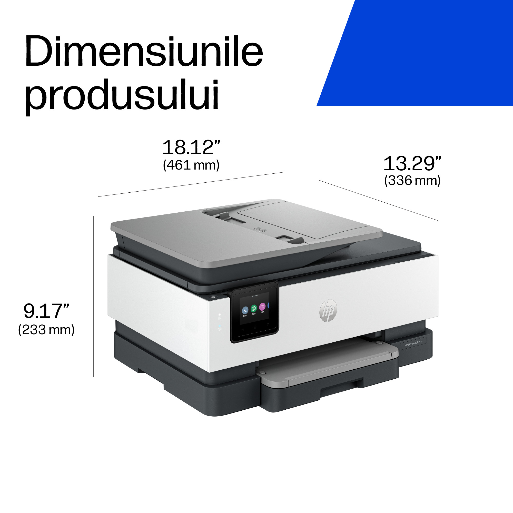 Multifunctional InkJet Color HP, OFFICEJET PRO 8132E, A4, Functii: Impr.|Scan.|Cop.|Fax, Vit.Print. 20ppm, Conectivitate:USB|WIFI, Duplex:Da, ADF:ADF(incl.TV 8lei) "40Q45B" - imagine 7