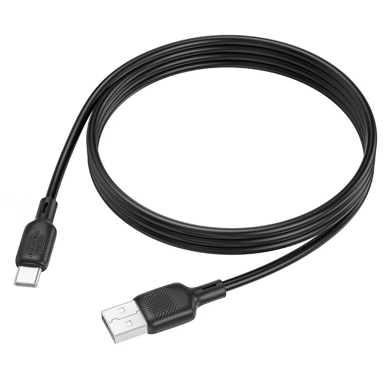CABLU alimentare si date Borofone "BX113", Fast Charging Data Cable pt. smartphone, USB la USB Type-C 3A , 1m, negru "6941991115431" (timbru verde 0.08 lei)