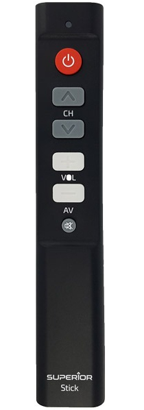 TELECOMANDA UNIVERSALA Superior, programabila pt. orice model de TV, baterii 2 x AAA (neincluse), negru "SUPTLB003" (timbru verde 0.18 lei)