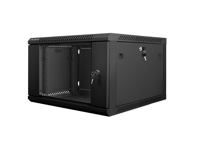 Dulap rack de perete 19", 6U negru V2 "WF01-6606-10B"