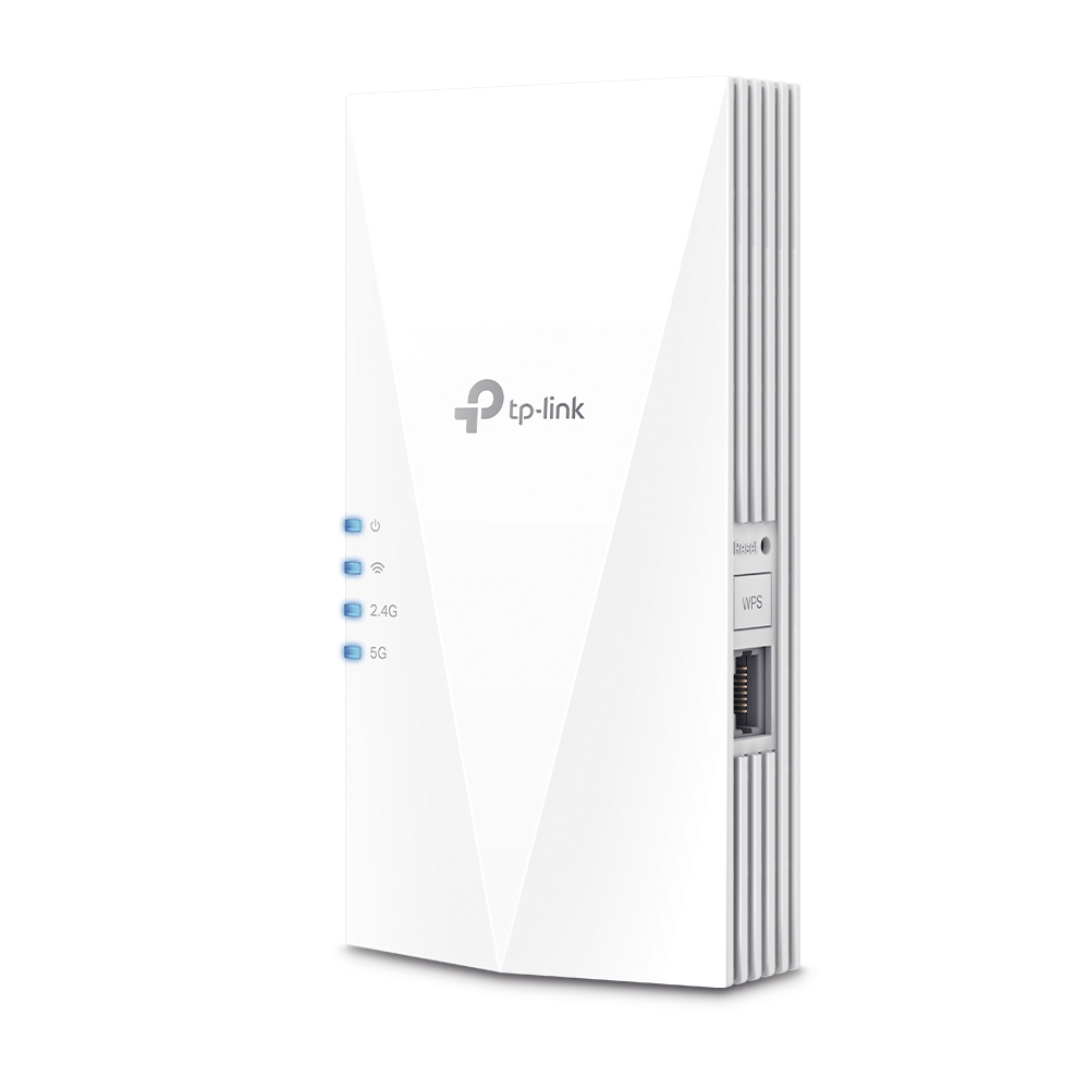 RANGE EXTENDER TP-LINK wireless AX1800, 1800Mbps, 1 port Gigabit, 2 antene interne, 2.4 / 5Ghz dual band, Wi-Fi 6, "RE600X" (timbru verde 2 lei)