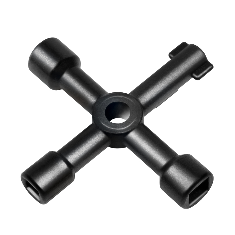 CHEIE UNIVERSALA in cruce Logilink, pentru cabinete, 4 tipuri de cheie, aliaj zinc, black, "WZ0072"