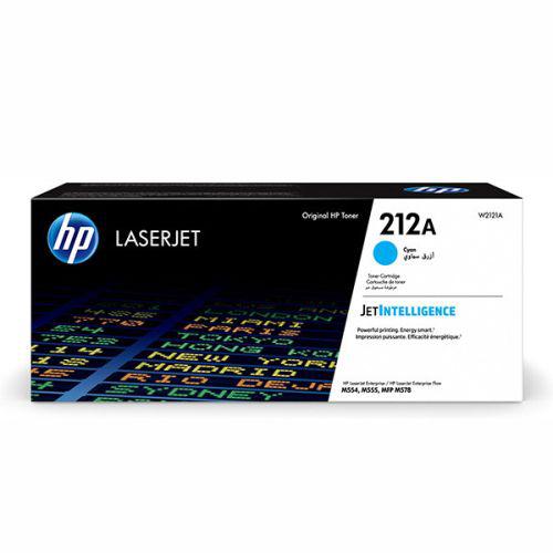 Toner Original HP Cyan, nr.212A, pentru Laser Jet M555x|M554dn|M555dn|MFP M578c|M578z|M578f, 4.5k, incl.TV 1.2incl.TV "W2121A"