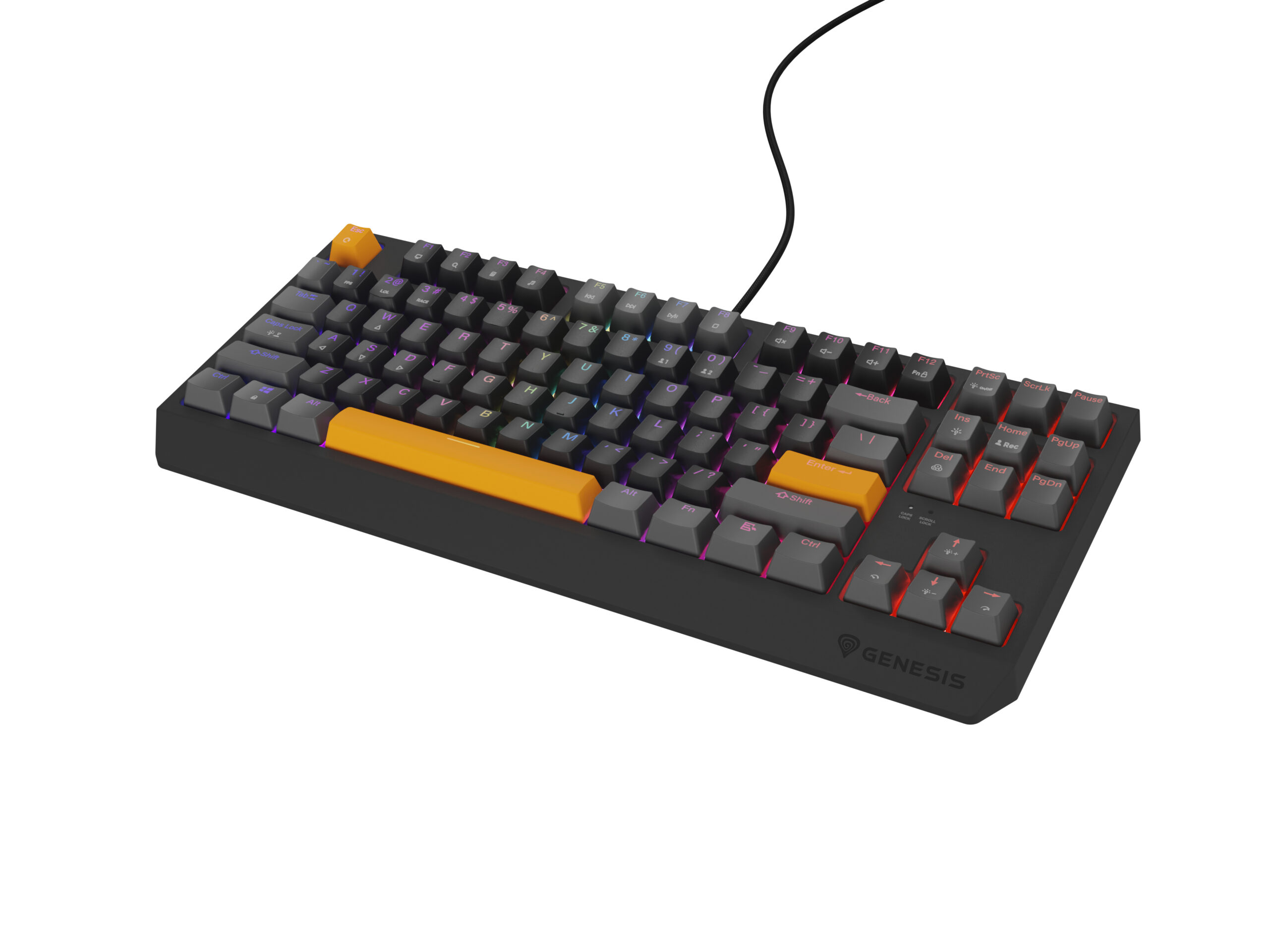 Tastatura Genesis Thor 230 TKL Anchor Gray Positive RGB Outemu Red "NKG-2081" (timbru verde 0.8 lei)