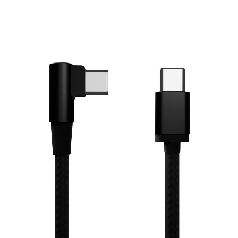 CABLU alimentare si date GEMBIRD, pt. smartphone, USB 2.0 (T) la USB 2.0 Type-C (T) 90 grade, 0.2m, negru, "CC-USB2-CMCML-0.2M" (timbru verde 0.08 lei)