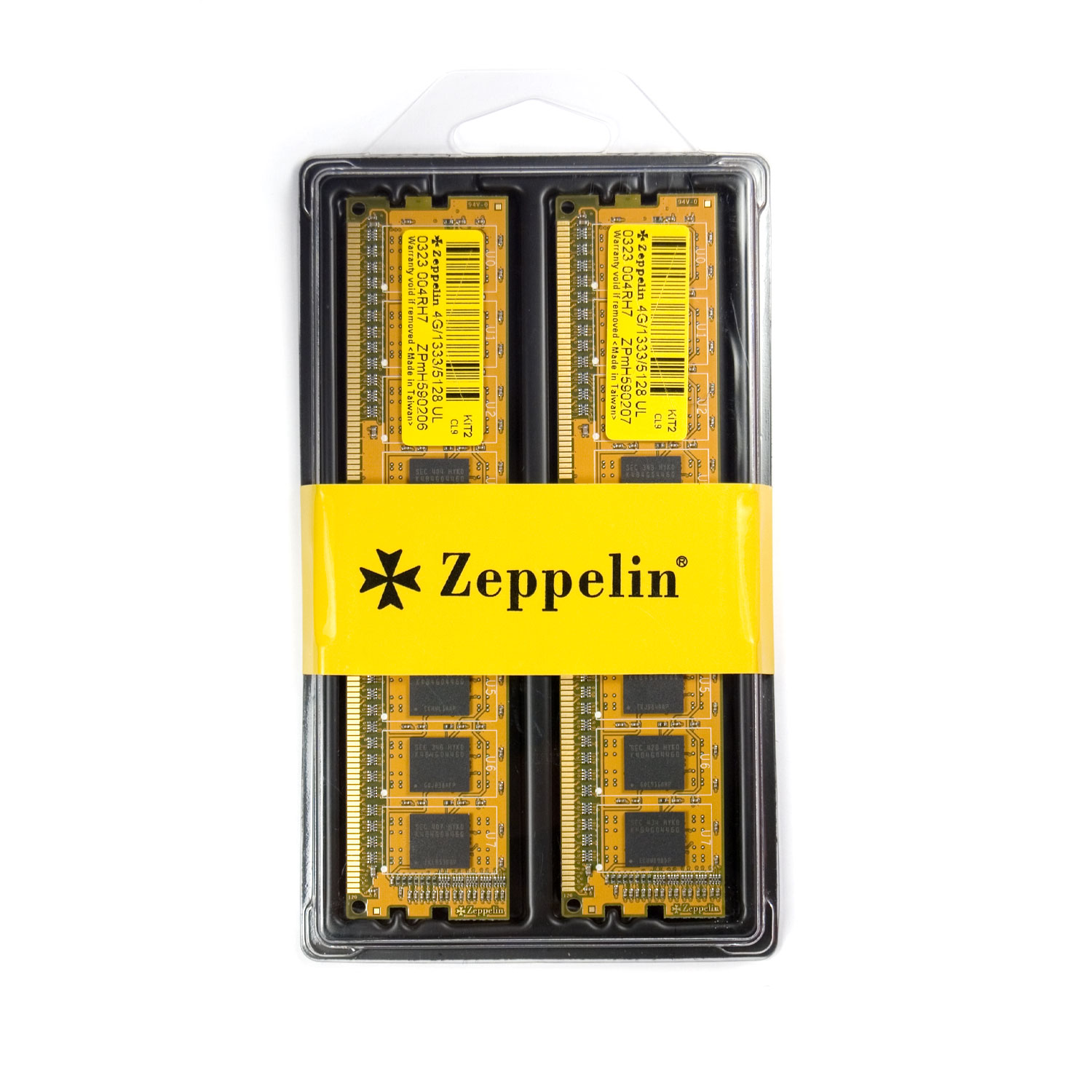 MEMORIE DDR Zeppelin DDR3 8GB frecventa 1333 Mhz (kit 2x 4GB) dual channel kit (retail) "ZE-DDR3-8G1333-KIT"