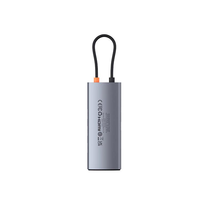 DOCKING Station Baseus Metal Gleam Series Series 7-in-1, conectare PC USB-C,Type-C to HDMI4K@60Hzx1,USB3.0x3,PDx1,SD/TFx1, gri "B00030708811-01" (timbru verde 0.18 lei) - 6932172682750