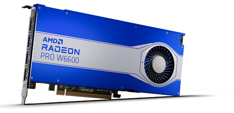 RADEON PRO W6600 8 GB GDDR6/PCIE 4.0 16X 4XDP 1.4 WITH DSC, "100-506159"