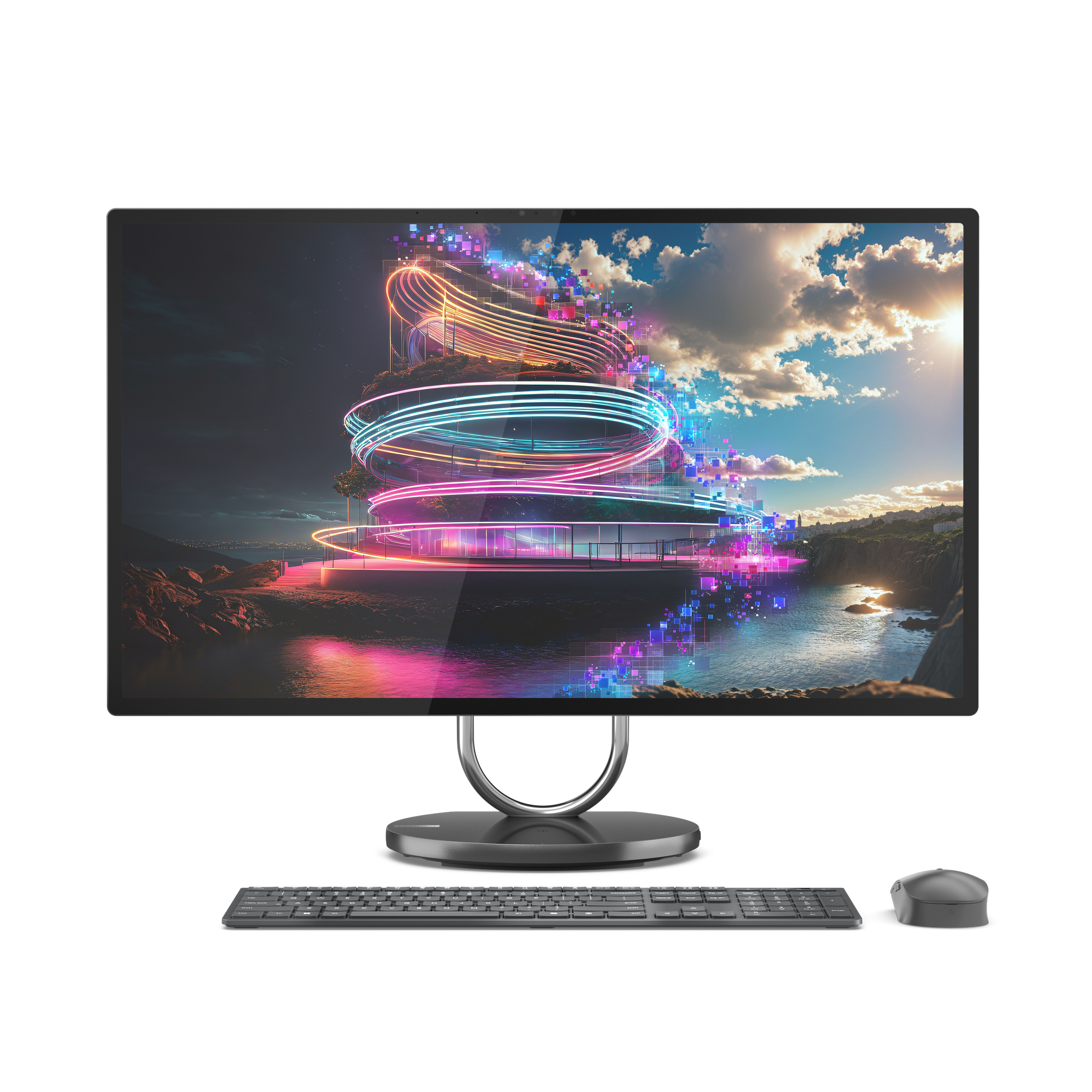 AIO YG 31.5 NT UHD U7 256V 16 1 UMA W11H "F0HX000FRI" (timbru verde 10 lei)