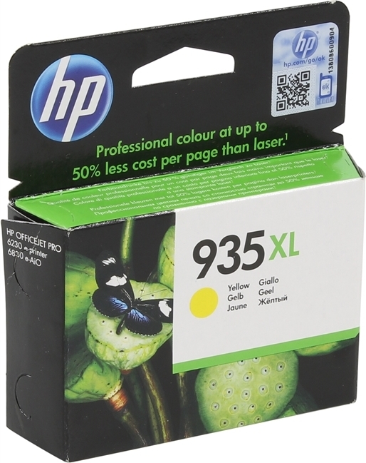 Cartus Cerneala Original HP Yellow, nr.935XL, pentru OfficeJet Pro 6830, , (timbru verde 0.15 lei), "C2P26AE"