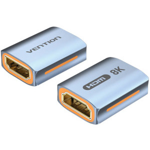 Adaptor video Vention, cupla extender HDMI(M) la HDMI(M), 48Gbps, rezolutie 8K la 60Hz/4K la 120Hz, aluminiu, argintiu, "AIUH0" (timbru verde 0.08 lei) - 6922794770454