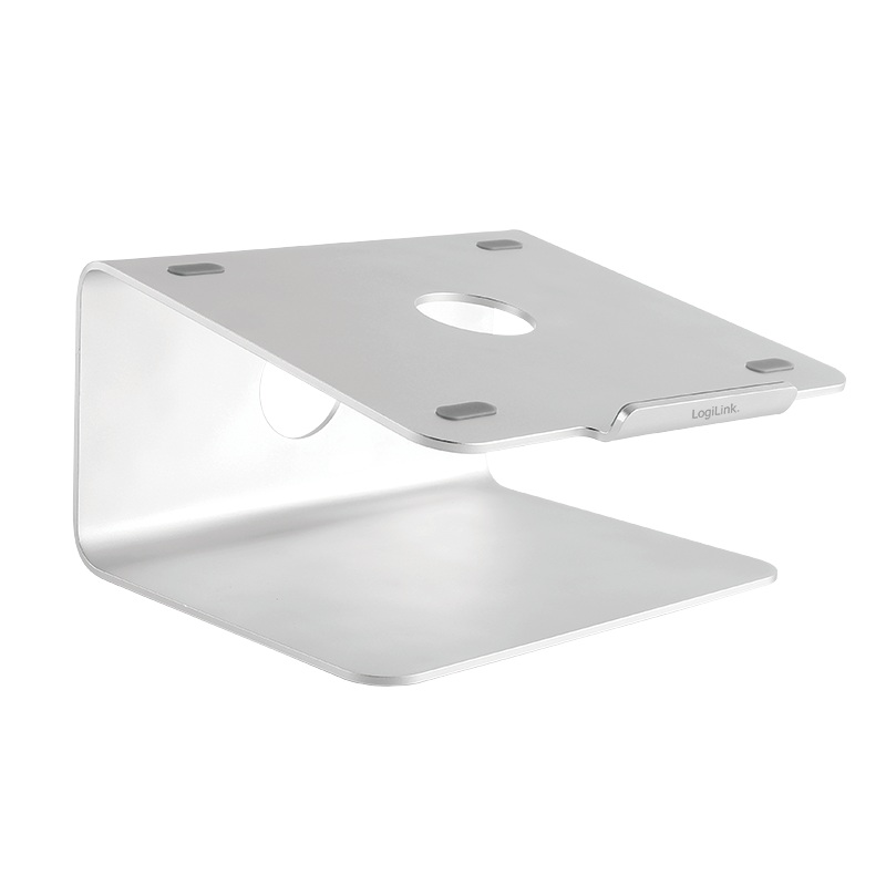 SUPORT de birou LOGILINK pt. notebook, rotatie 360gradei, design ventilat, suporta dimensiuni 11-17"l, aluminiu, gri, "AA0104"