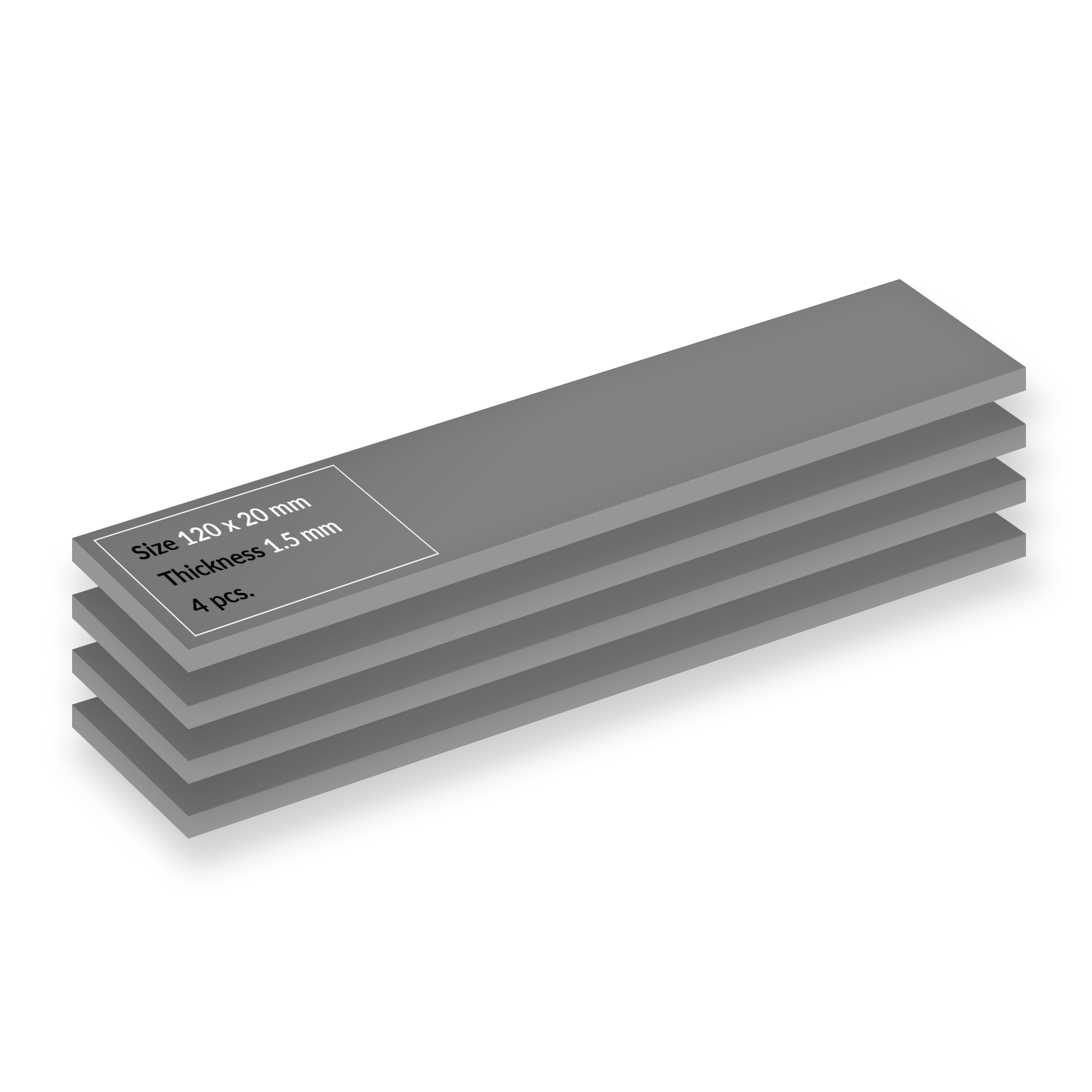 Set 4 buc Thermal Pad Arctic "TP-4", 120 x 20 mm 1.5mm grosime, densitate 3.4 g/cm3,"ACTPD00067A"
