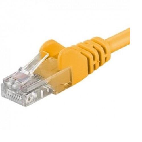 Patchcord UTP RJ45-RJ45 Cat.6, 1m, galben, "UTP-6-1-Y" (timbru verde 0.08 lei)