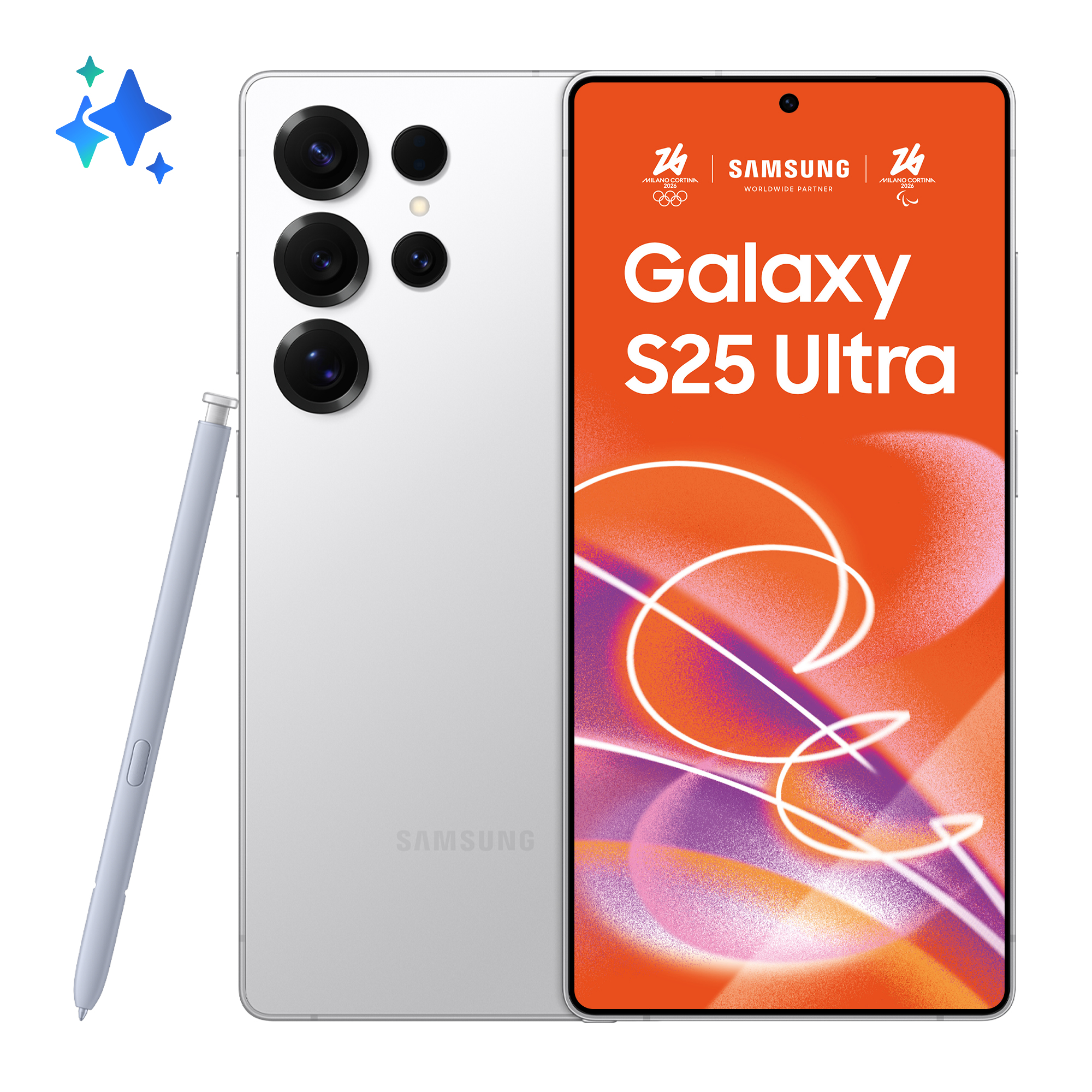 Smartphone Galaxy S25 Ultra 1TB 12GB RAM 5G Dual SIM Titanium WhiteSilver "SM-S938BZSHEUE" (timbru verde 0.45 lei)