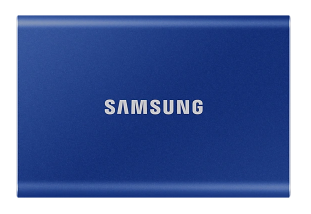 SSD. extern SAMSUNG T7, 2TB, USB 3.2 gen 1, R/W: 1050/1000 MB/s, albastru, "MU-PC2T0H/WW" (timbru verde 0.18 lei)