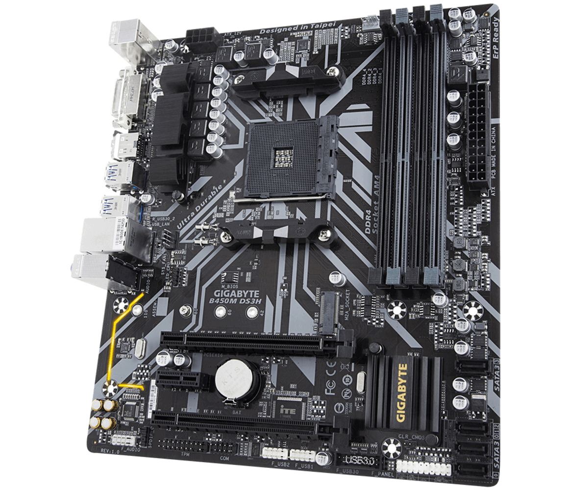 Placa de baza GIGABYTE B450M DS3H(RSG)"B450M DS3H(RSG)" - imagine 3