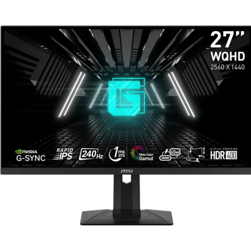 MSI G274QPX 27inch Rapid IPS WQHD 240Hz 1ms 2xHDMI DP USB Type-C PD65W "G274QPX" (timbru verde 7 lei)