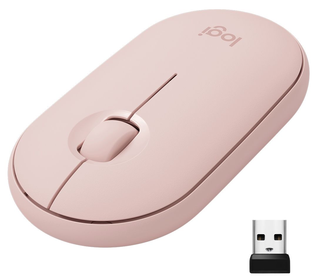 LOGITECH Pebble Mouse 2 M350s - TONAL ROSE - BT - N/A - EMEA-808 - DONGLELESS "910-007014" (timbru verde 0.18 lei)