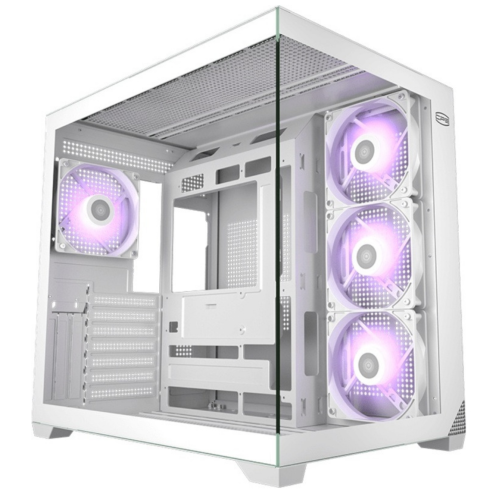 CARCASA PCCooler "C3 T700 ARGB", middle tower, gaming, fara sursa, suporta 10xfan, 4xfan inclus, USB Type-C x 1, USB 3.0 x 1, USB 2.0 x 1, audio+mic, 7 sloturi expansiune, alb, "C3 T700 ARGB WH" (timbru verde 0.32lei)