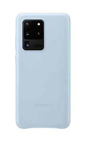 HUSA Smartphone Samsung, pt Galaxy S20 Ultra, tip back cover (protectie spate), piele, ultrasubtire, albastru, "EF-VG988LLEGEU"