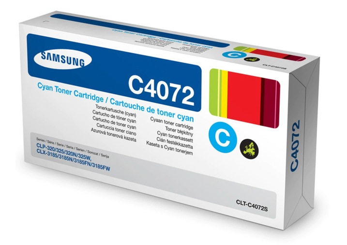 Toner Original Samsung Cyan, C4072S, pentru CLP-320|CLP-325|CLX-3185, 1K, (timbru verde 1.2 lei) , "ST994A"