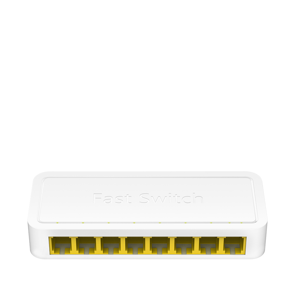 CUDY 8-Port 10/100 Mbps Desktop Switch "FS108D" (timbru verde 2 lei)