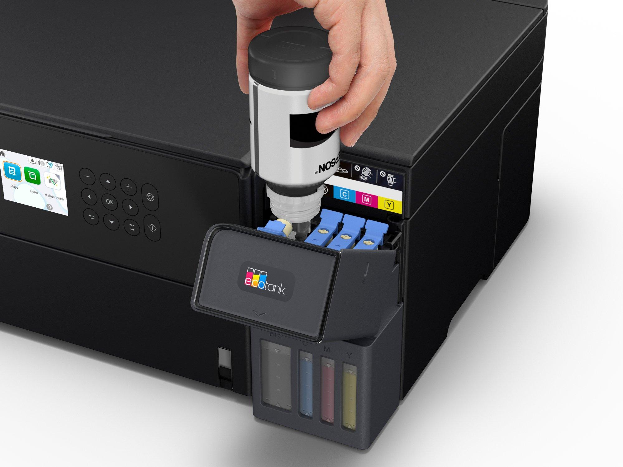 Multifunctional Inkjet CISS Color Epson L6360, A4, Functii: Impr.|Scan.|Cop., Viteza de Printare Monocrom: 33 ppm, Viteza de printare color: 20ppm, Conectivitate:USB|Ret|WiFi, Duplex:Da, ADF:Nu "C11CL42401" - imagine 3