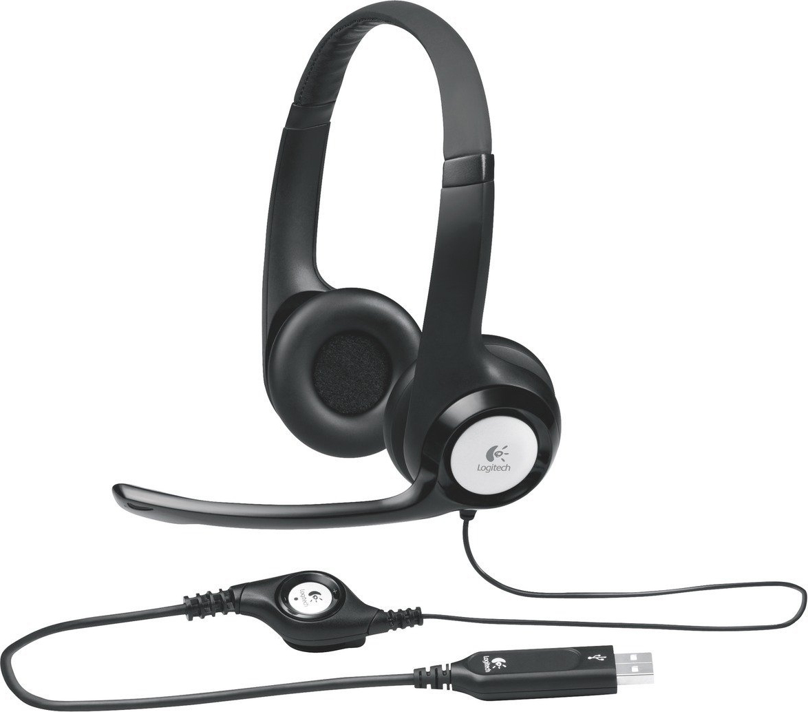 CASTI Logitech, "H390", cu fir, standard, utilizare multimedia, call center, microfon pe brat, conectare prin USB 2.0, negru, "981-000406", (timbru verde 0.8 lei)