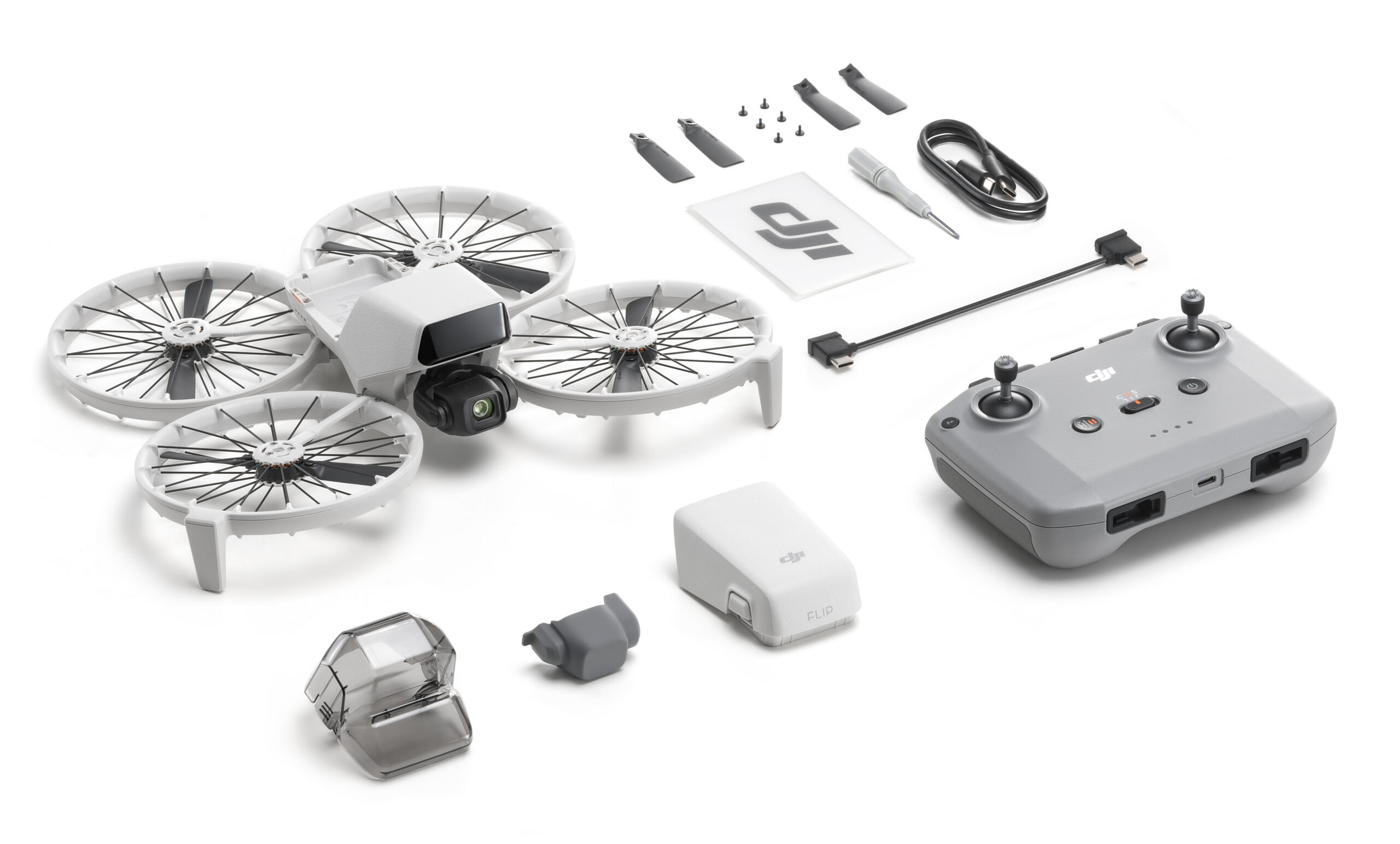 Drona DJI FLIP 4K/60, 48MP, RC-N331min autonomie "CP.FP.00000179.01" (timbru verde 1.20 lei)