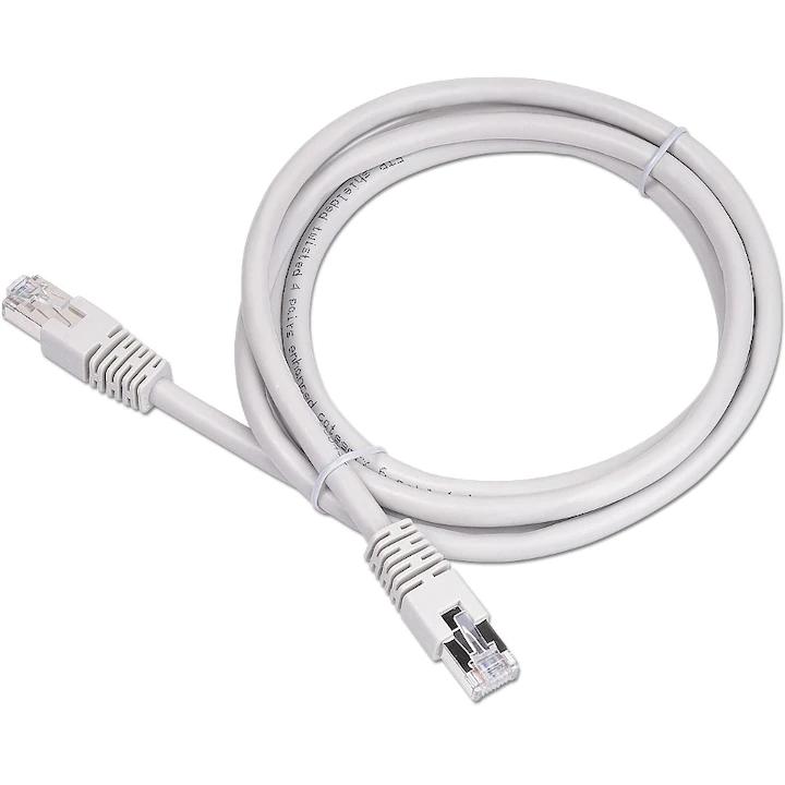 PATCH CORD FTP SPACER Cat6, cupru-aluminiu, 2 m, alb, AWG26, "SPPC-FTP-CAT6-2M" (timbru verde 0.08 lei)