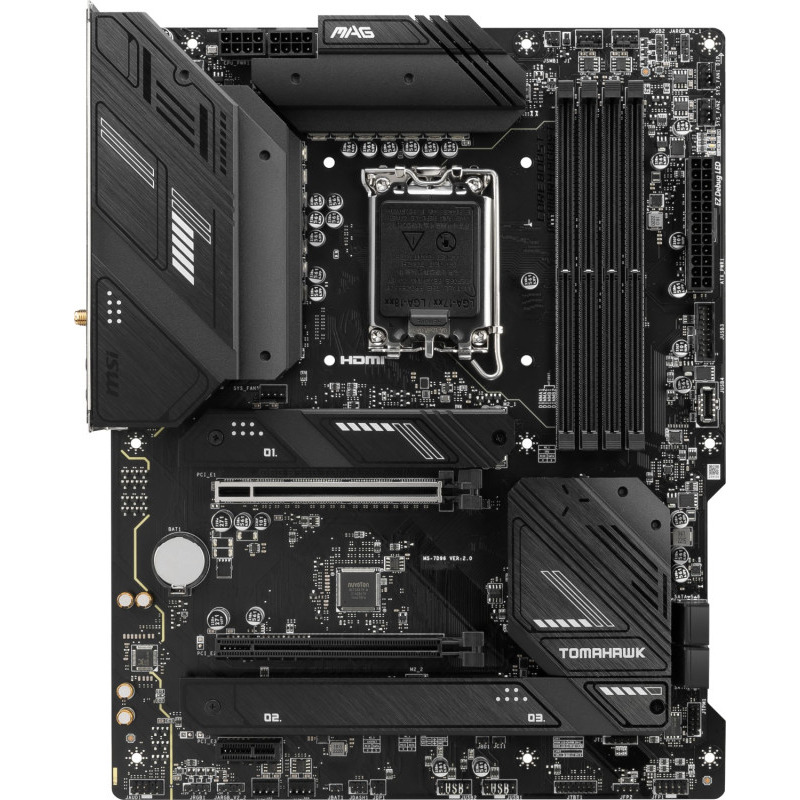 MSI MAG B760 TOMAHAWK WIFI LGA1700 ATX MB DDR5 2xPCIe x16 4xSATA "MAG B760 TOMAHAWK WIFI"