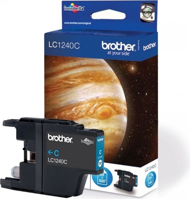 Cartus Cerneala Original Brother Cyan, LC1240C, pentru DCP-J525W|J725|J925|MFC-J430|J625|J5910|J6510|J6910, 600, (timbru verde 0.15 lei), "LC1240C"