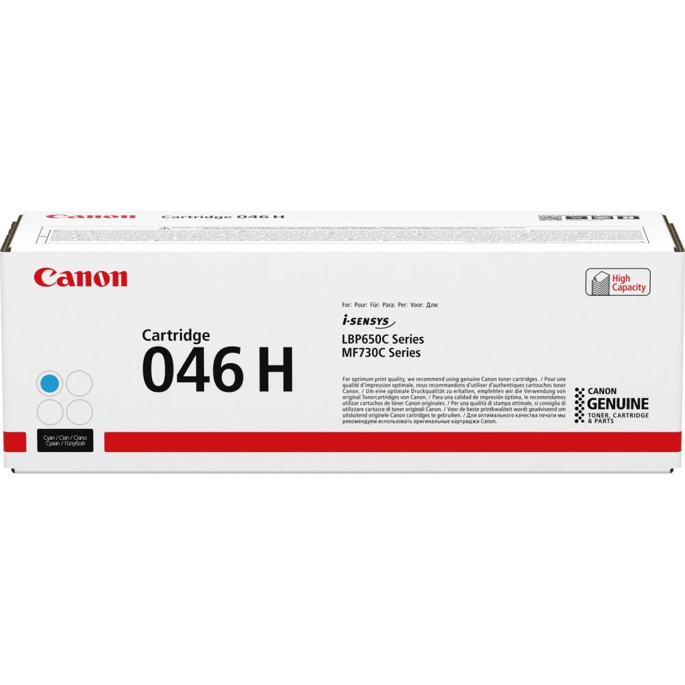 Toner Original Canon Cyan, CRG-046HC, pentru LBP-653|LBP-654|MF-732|MF-734|MF-735, 5K, (timbru verde 1.2 lei) , "CR1253C002AA"