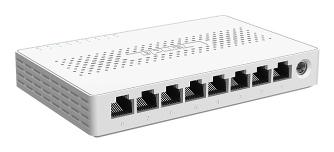 SWITCH Tenda 8 Porturi 2.5 Gigabit, carcasa plastic, alb "SM108" - imagine 3