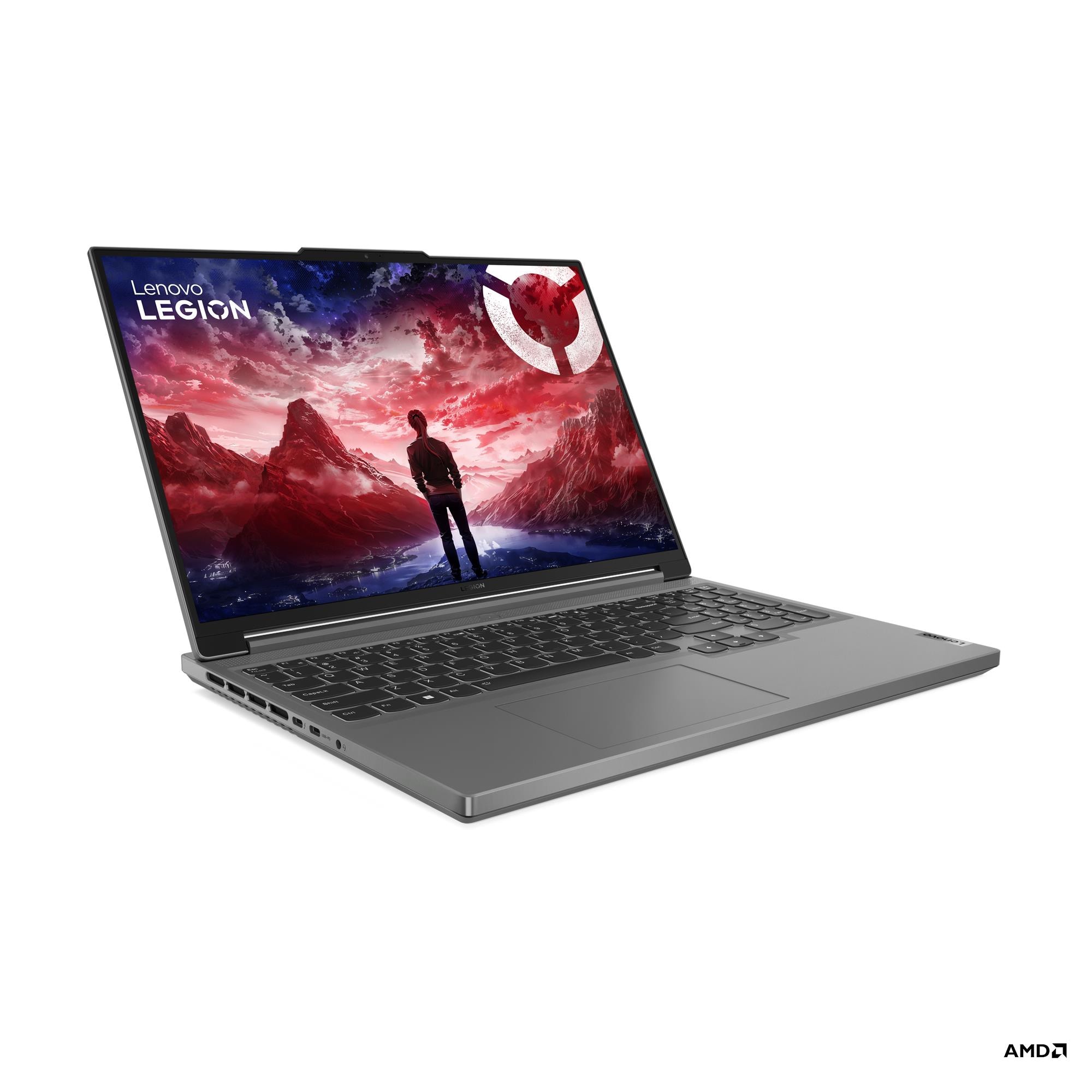 Gaming 16 Legion Slim 5 16AHP9, WQXGA IPS 165Hz, Procesor AMD RyzenTM 7 8845HS (16M Cache, up to 5.1 GHz), 32GB DDR5, 1TB SSD, GeForce RTX 4060 8GB, No OS, Luna Grey "83DH002LRM" ((timbru verde 3.5 lei)