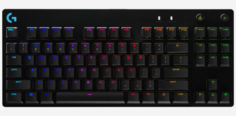 LOGITECH G Pro Mechanical Gaming Keyboard-US INTL-USB, "920-009392" (timbru verde 0.8 lei)
