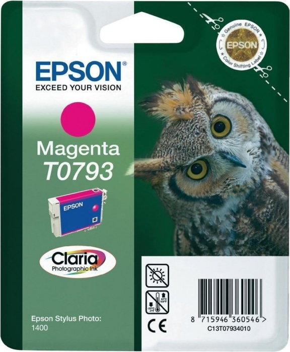 Cartus Cerneala Original Epson Light Magenta, T0793, pentru Stylus Photo 1400, , (timbru verde 0.15 lei), "C13T07934010"