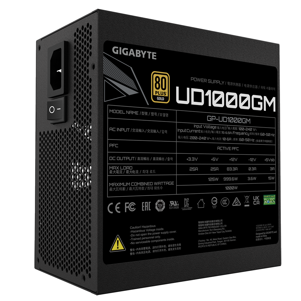 Sursa GIGABYTE GP-UD1000GM-(RSG)"GP-UD1000GM-(RSG)" - imagine 3