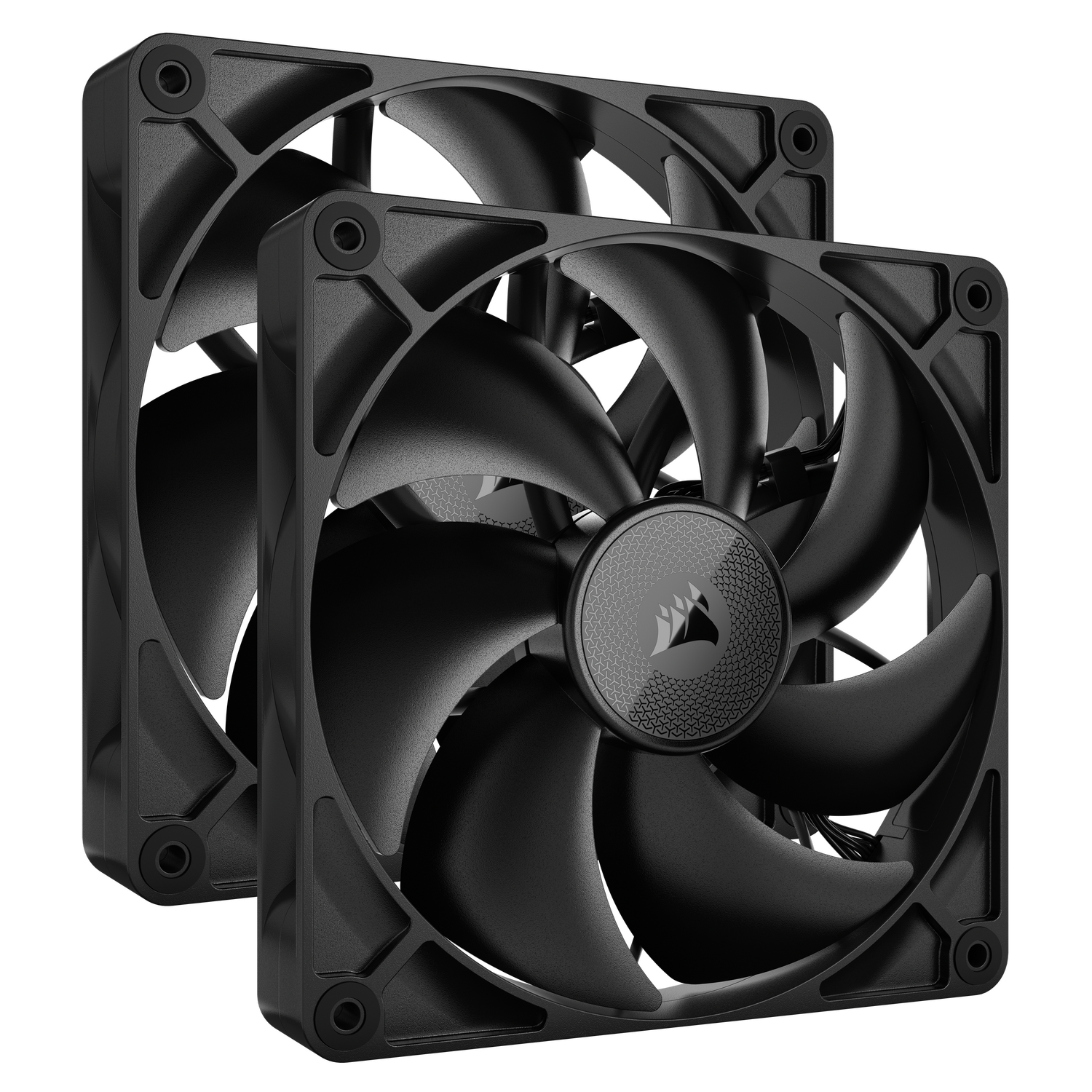VENTILATOR Corsair iCUE LINK RX140 2x140mm NEGRU, 0.300-1700 RPM +/- 10%, 18.1-95.7 CFM, Presiune Statica: 0.15-3.79 mm-H2O,10-36dBA, Prindere magnetica, Lungime cablu 135mm, 600mm "CO-9051012-WW"