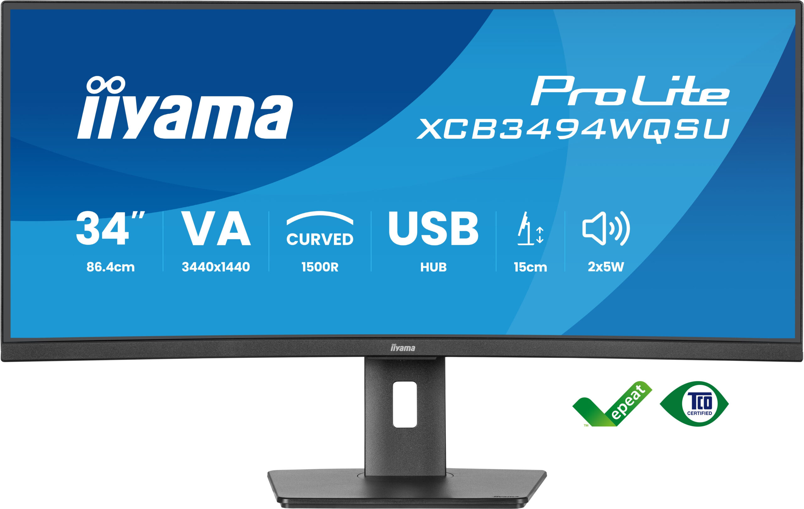 Monitoare LED iiyama XCB3494WQSU-B1 "XCB3494WQSU-B1" - imagine 2