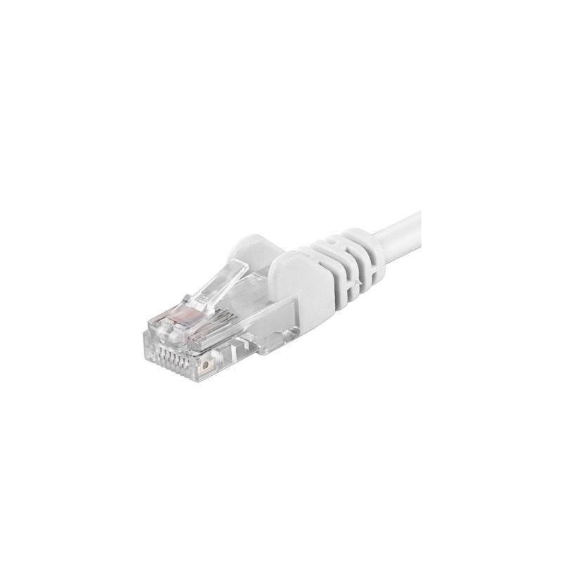 Patchcord UTP RJ45-RJ45 Cat.5e 1.5m, alb "UTP-5E-1.5-W" (timbru verde 0.08 lei)